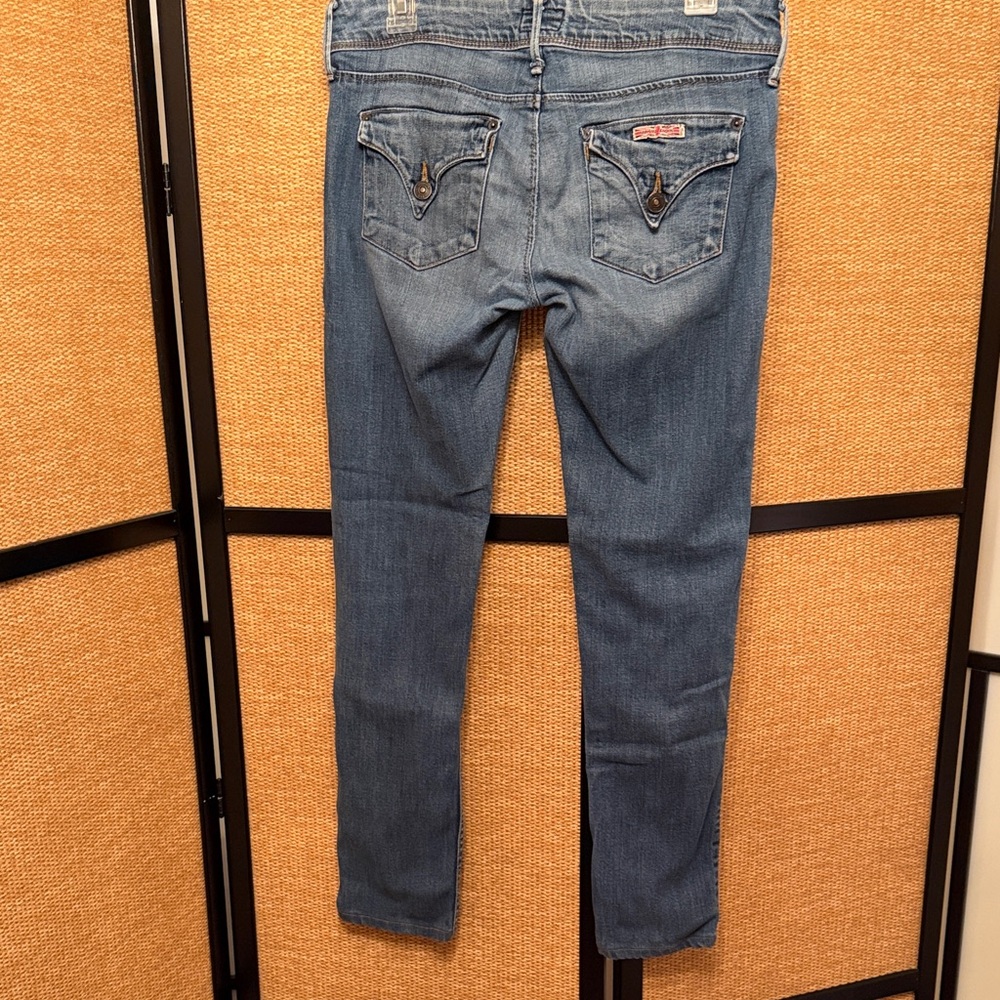 Hudson Jeans Midwash Skinny Jeans in Blue